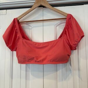 Time And Tru Coral‎ Swim Top Size XL